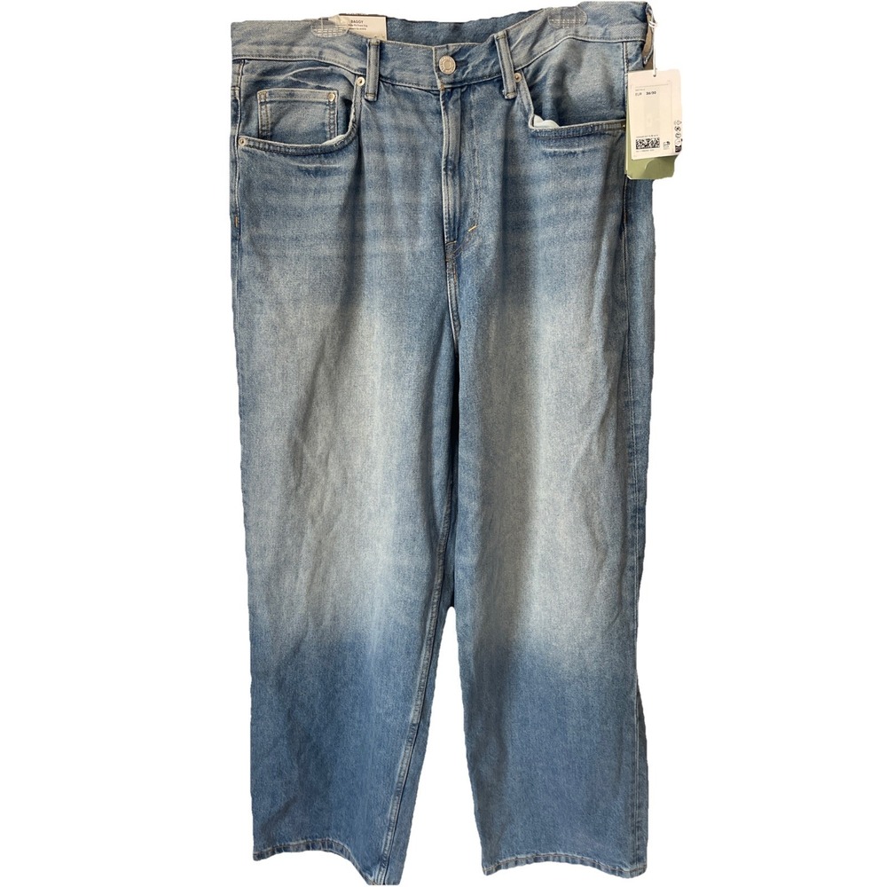 H&M NWT Men's Baggy Wide Fit From Hip To Ankle Size W36/L30